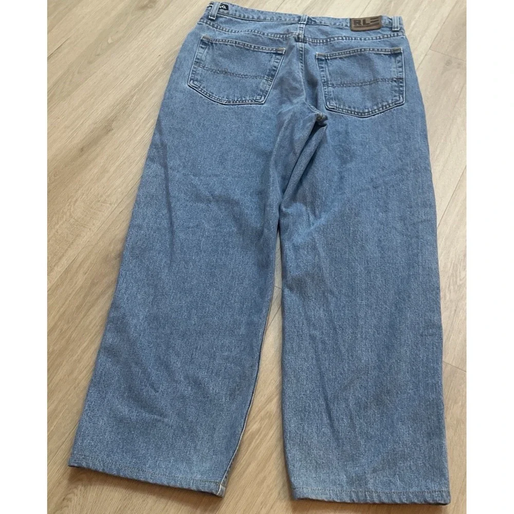Vintage Ralph Lauren Polo Jeans Co. Men's 34x28 Blue Loose Fit